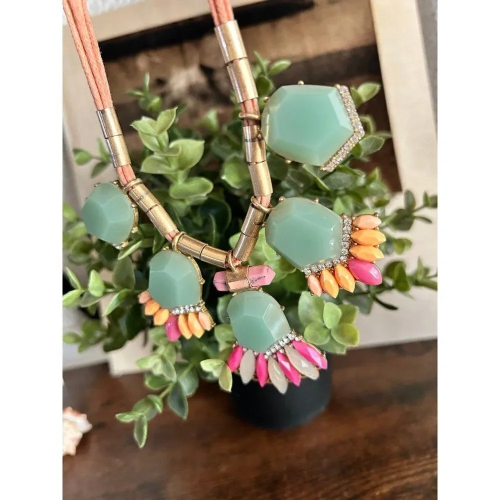 Jcrew Mint Green/Corded Necklace‎